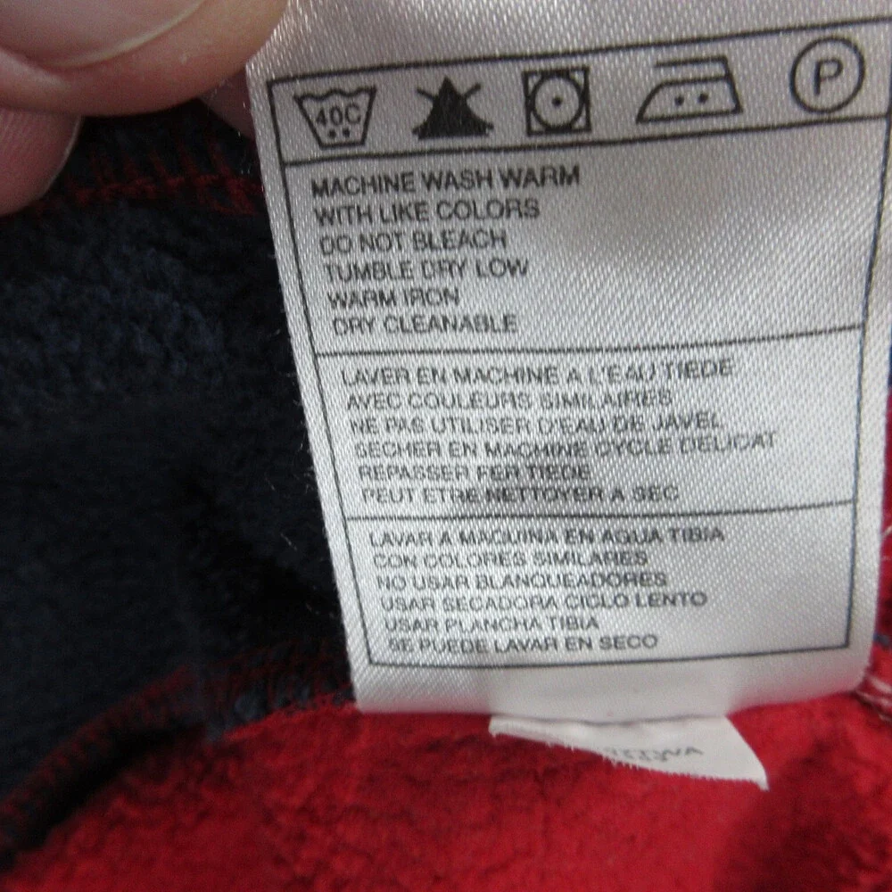 Nike Sweater Mens Large Red Blue Long Sleeve Sweatshirt 1/4 Zip
